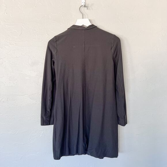 Eileen Fisher Gray Longline Blazer Extra Extra Small - Picture 3 of 4